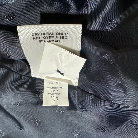 Banana Republic Indigo Denim-like Blazer Jacket - Size 2 - Picture 6 of 7